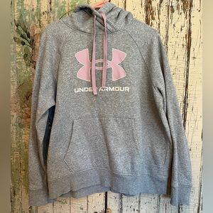 Womens Under Armour gray & pink sweatshirt.  Worn once